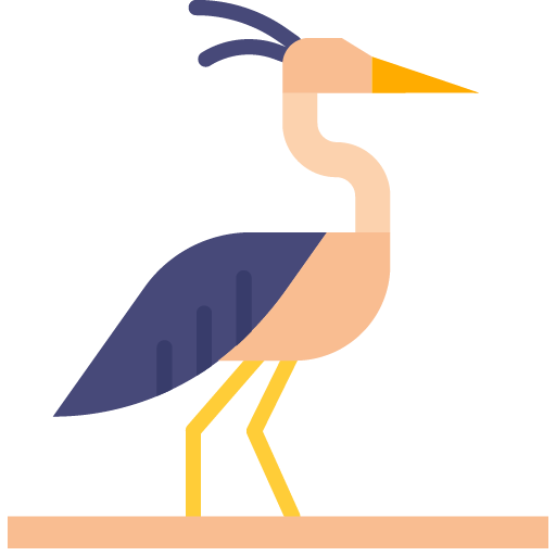 Ave Heron en formato vector